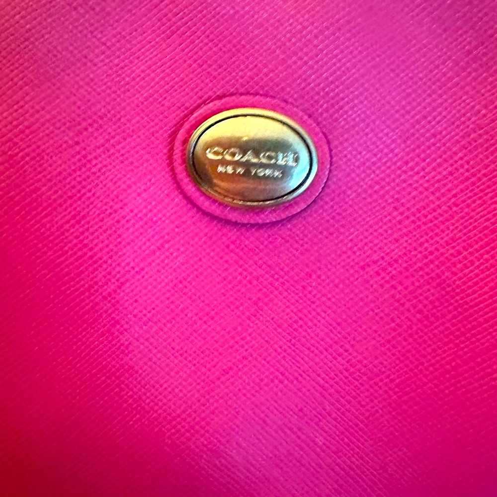 🥰🥰Coach Peyton Pink Saffiano Leather Large Drawstring Tote Carryall - Picture 7 of 14